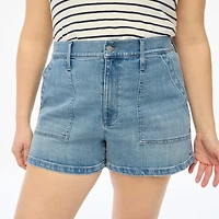 Utility denim short