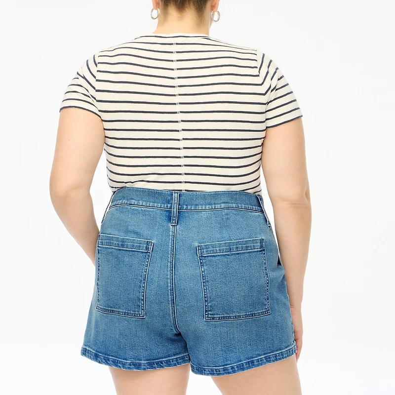 Utility denim short