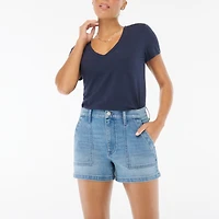 Utility denim short