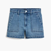 Utility denim short