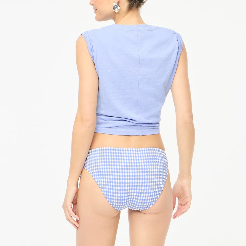 Seersucker bikini bottom