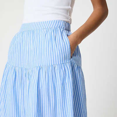 Tiered midi skirt