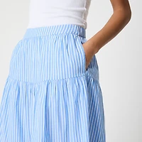 Tiered midi skirt