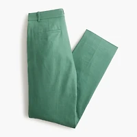 Petite Kallie stretch linen-blend straight-leg pant