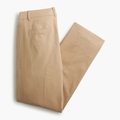 Kallie stretch linen-blend straight-leg pant