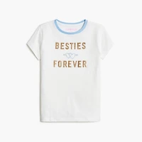 Girls' besties forever graphic tee