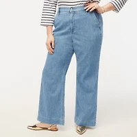 Drapey denim trouser