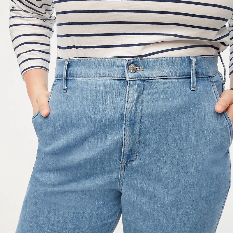Drapey denim trouser