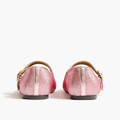 Girls' sequin Mary Jane flats