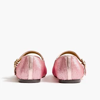 Girls' sequin Mary Jane flats