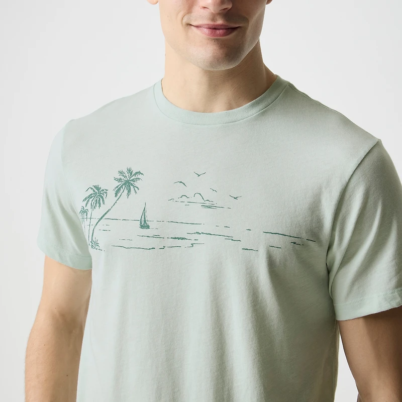 Ocean landscape graphic tee