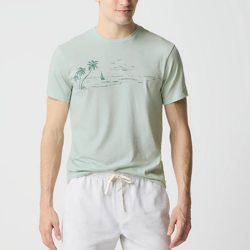 Ocean landscape graphic tee