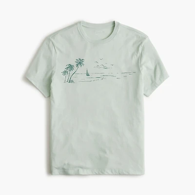 Ocean landscape graphic tee