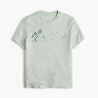 Ocean landscape graphic tee