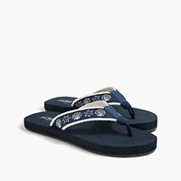 Sea life flip-flops