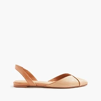 Woven slingback flats