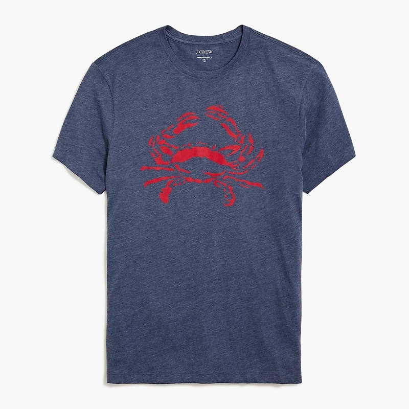 Crab graphic tee