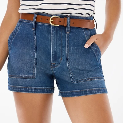 Utility denim short