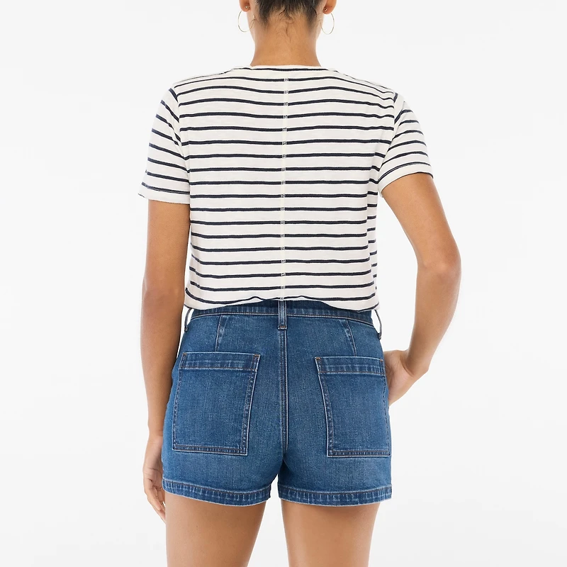 Utility denim short