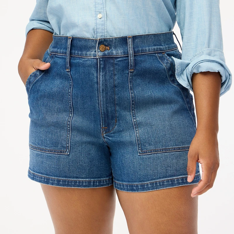 Utility denim short
