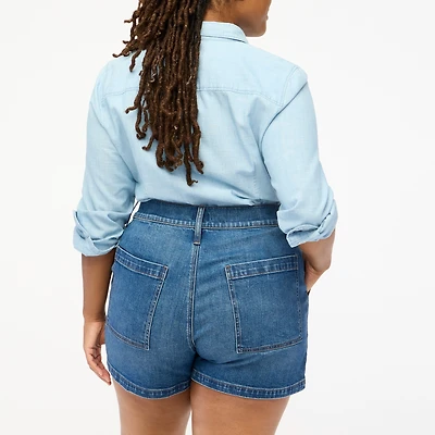 Utility denim short