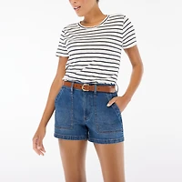 Utility denim short