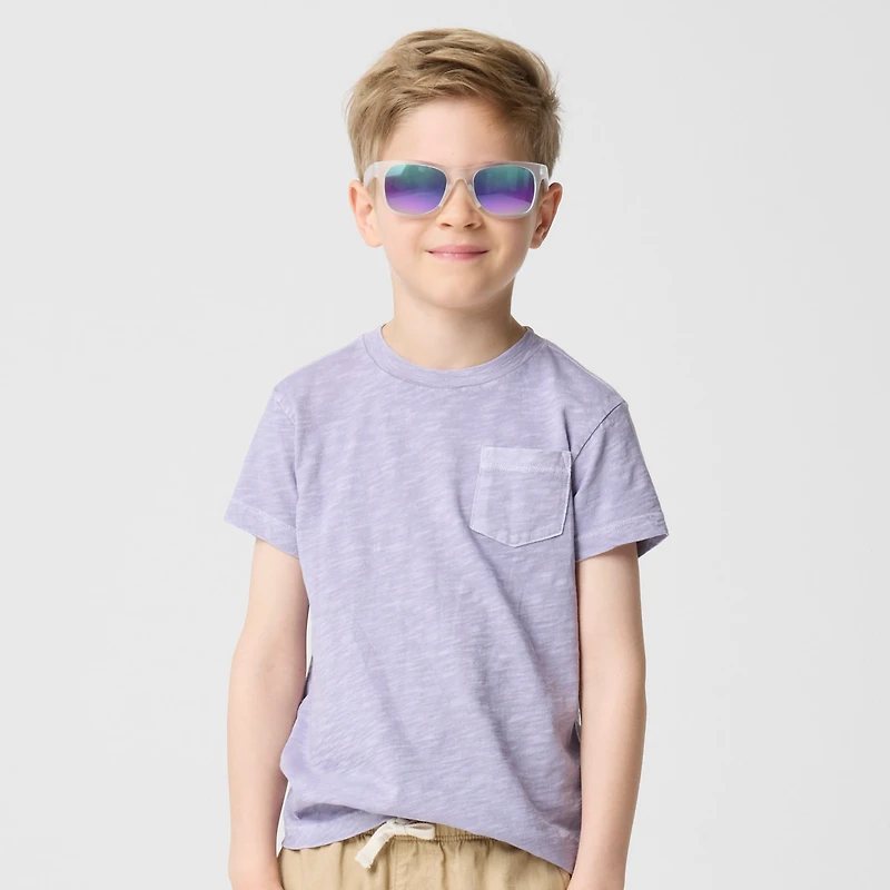 Boys' short-sleeve garment-dyed tee