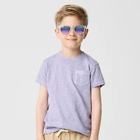 Boys' short-sleeve garment-dyed tee