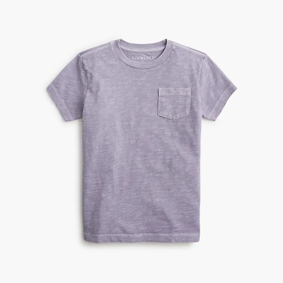 Boys' short-sleeve garment-dyed tee