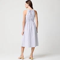 Strappy seersucker dress