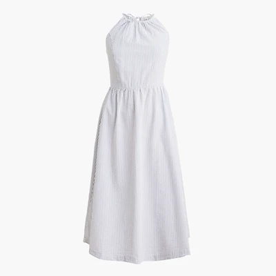 Strappy seersucker dress