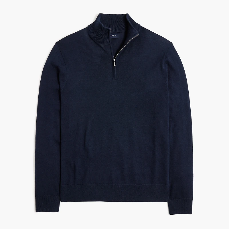 Merino wool-blend half-zip