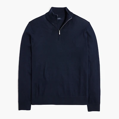 Merino wool-blend half-zip