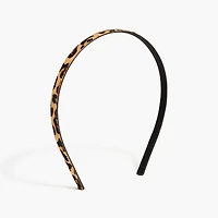 Leopard calf hair headband