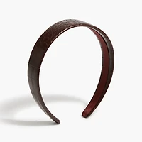 Croc-embossed headband