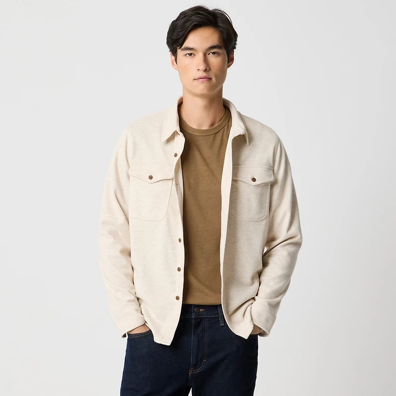 Double-knit work shirt