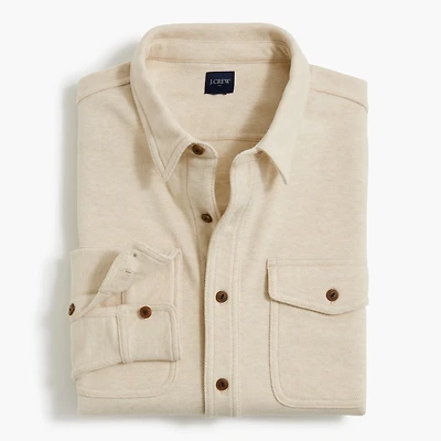 Double-knit work shirt