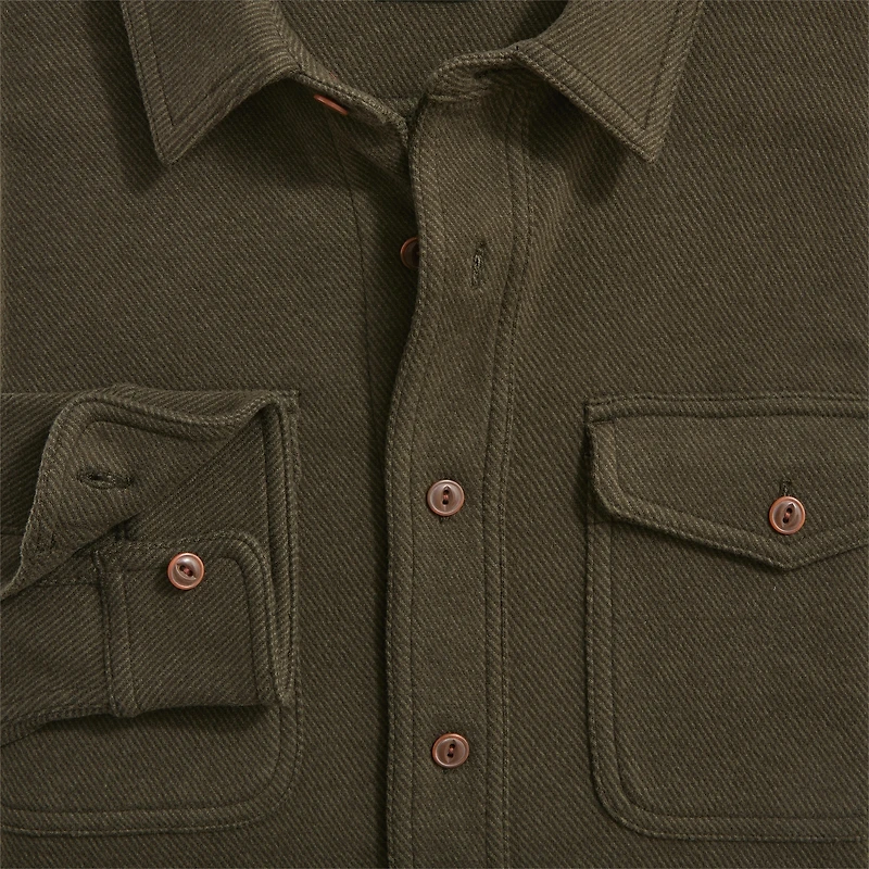 Double-knit work shirt