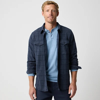 Double-knit work shirt