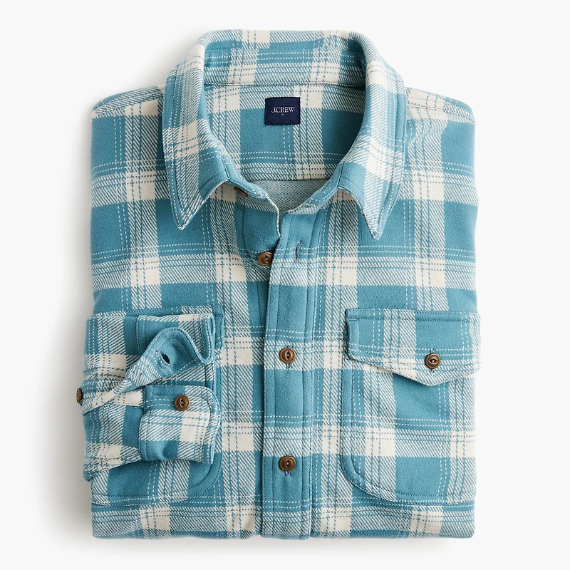 Double-knit work shirt