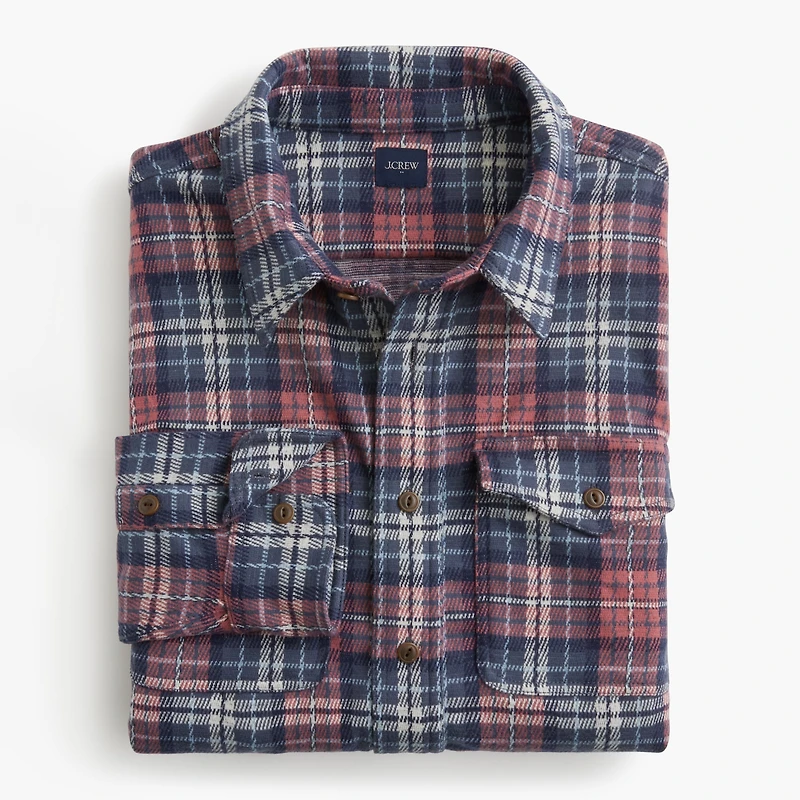 Double-knit work shirt