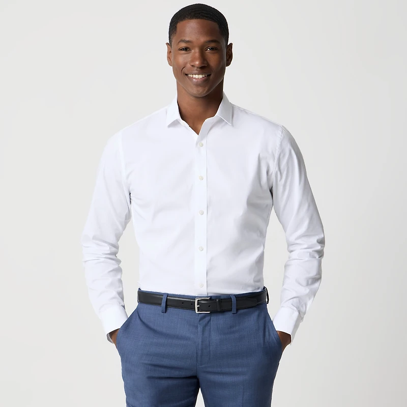 Tailored performance dress shirt