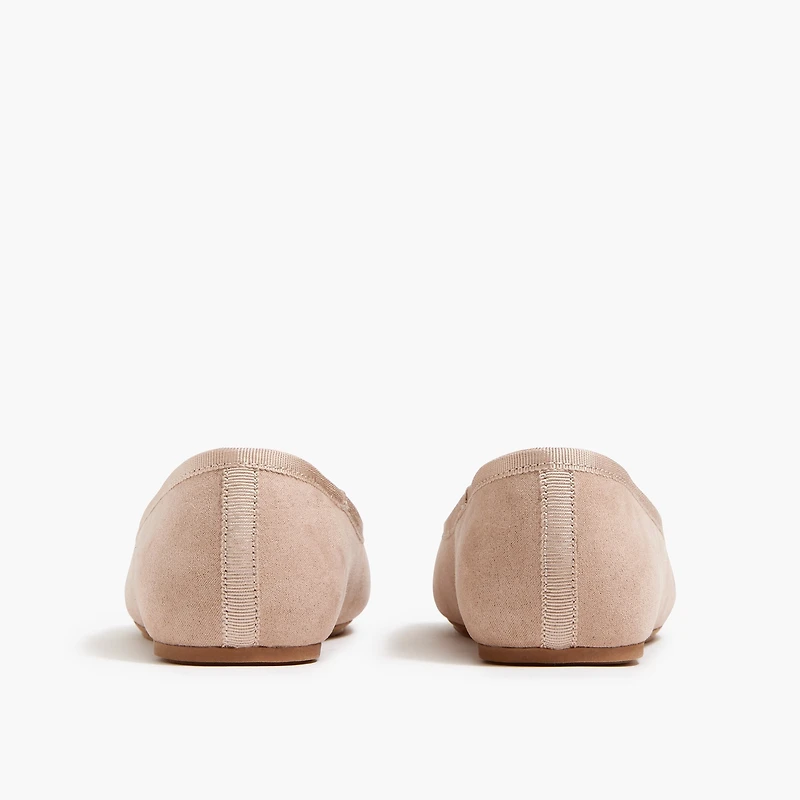 Girls' glitter cap-toe ballet flats