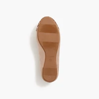 Girls' glitter cap-toe ballet flats