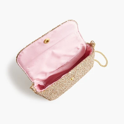 Girls' glitter crossbody bag
