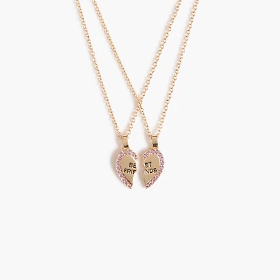 Girls' friendship necklaces set-of-two