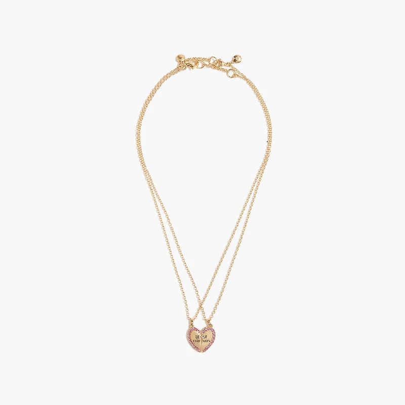 Girls' friendship necklaces set-of-two