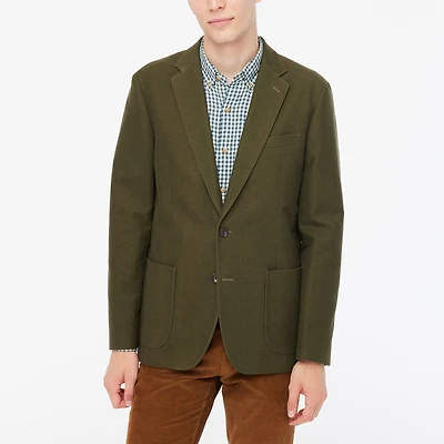 Slim-fit Thompson moleskin blazer