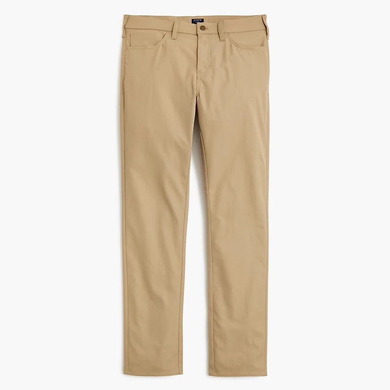 Slim-fit five-pocket tech pant