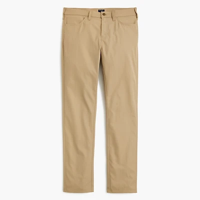 Slim-fit five-pocket tech pant